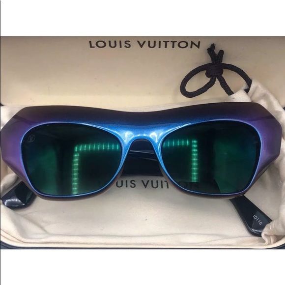 Authentic Louis Vuitton Acetate Z0834W Multicolor Sunglasses EXCELLENT - Picture 2 of 10